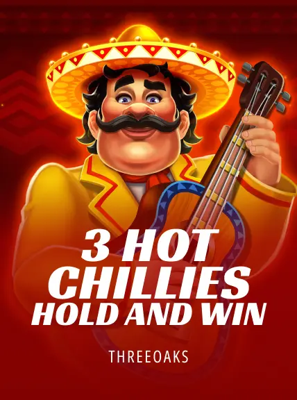 Spicy and flavorful image of the '3 Hot Chillies' game, capturing the sizzling excitement and the fiery rewards of this unique slot.