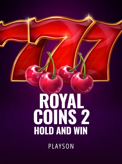Majestic and opulent image of the 'Royal Coins 2' game, highlighting the regal coins and the promise of prestigious rewards.