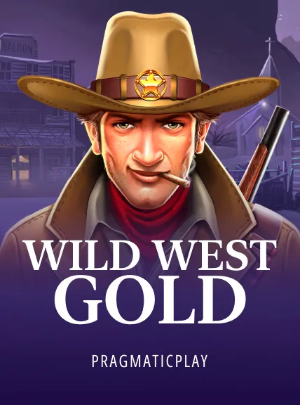 Rugged and frontier-inspired image of the 'Wild West Gold' game, evoking the spirit of the Wild West and the allure of the golden rewards.